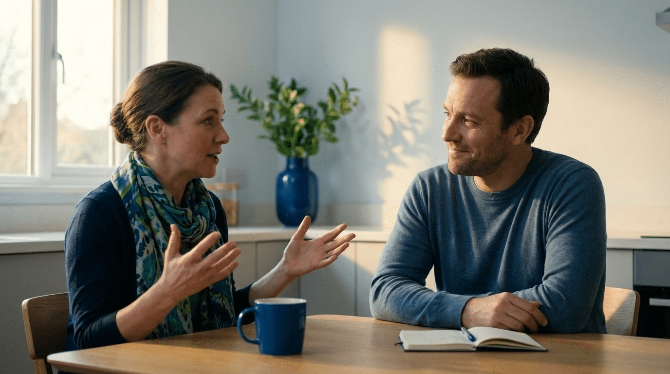 איך NLP עוזר לשפר תקשורת יומיומית במשפחה - המחשה ויזואלית של כלי NLP לתקשורת משפחתית