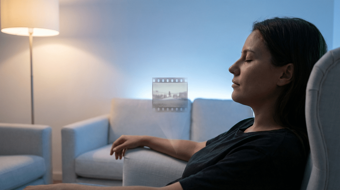 איך NLP עובד עם זיכרון טראומטי בלי לחפור בעבר – המחשה ויזואלית של השיטה